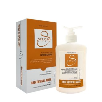 ماسک مو با آبکشی احیاکننده فری سولفات سلوم 400میل با جعبه